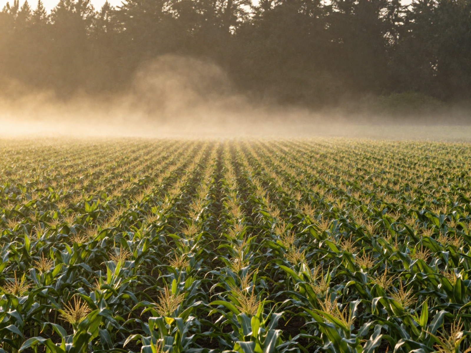 Campo mexicano, milpa con sierra